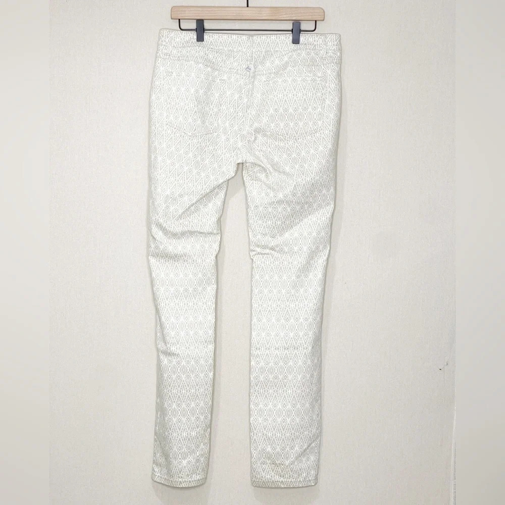 prAna Organic Cotton Stone Diamond Print Skinny Kara Jeans Women’s 10/30 - Picture 3 of 6